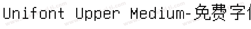Unifont Upper Medium字体转换
